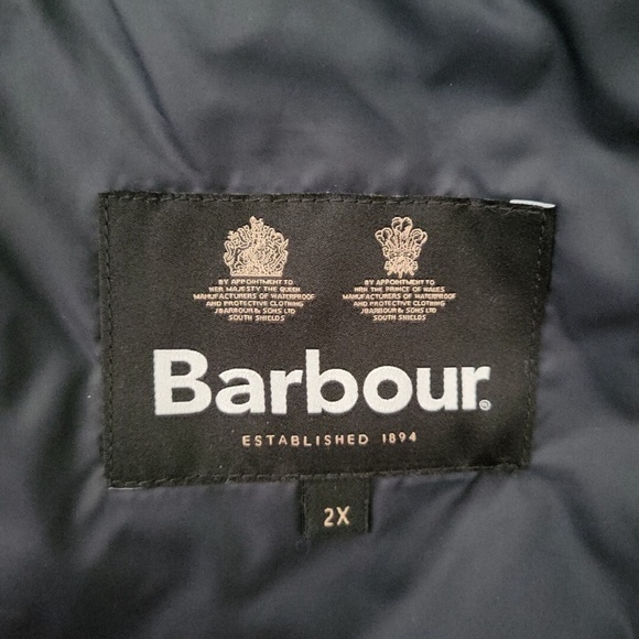 Barbour Cavalry Quilted Stretch Gilet Vest in Dark Navy - Picture 7 of 9